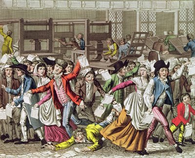 The Freedom of the Press, 1797 by French School